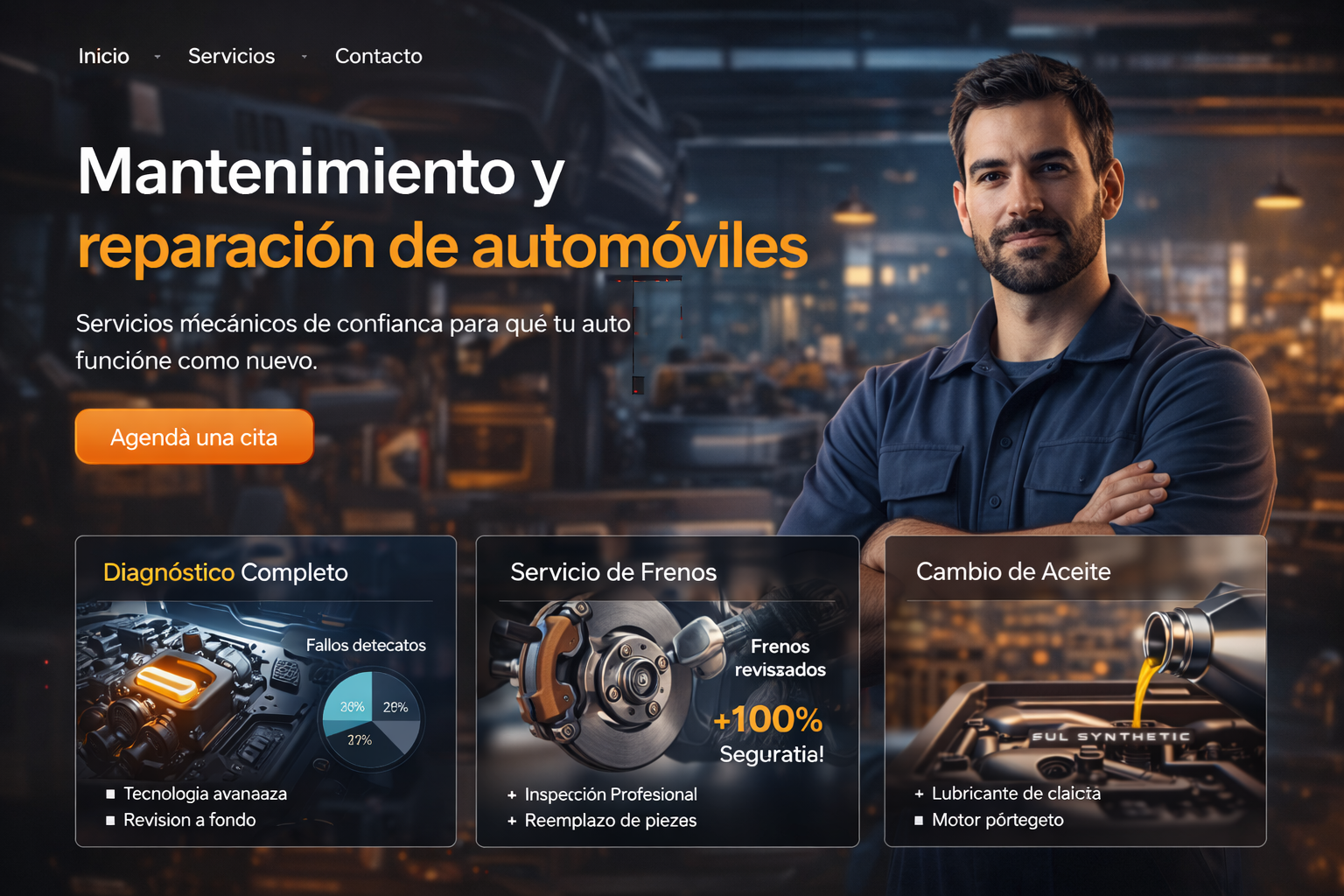 Auto shop - premium website